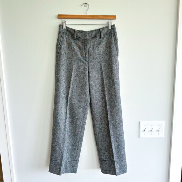 Club Monaco Wool Blend Straight Leg Trouser Pant Gray 2 - Picture 1 of 9